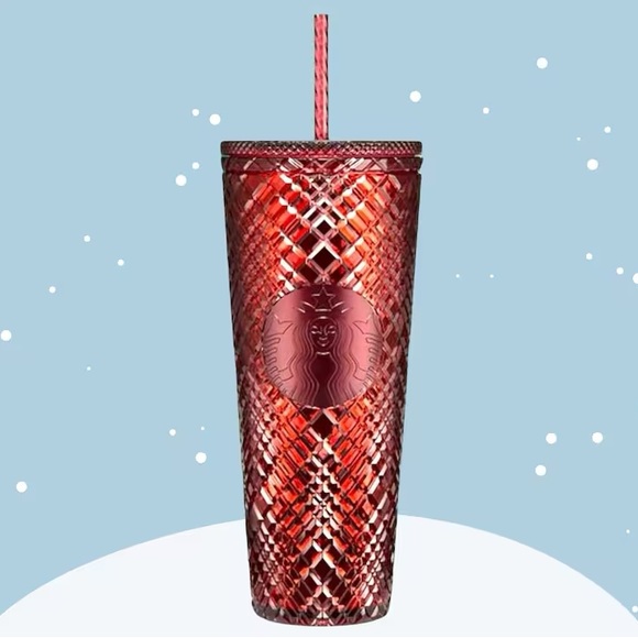 Starbucks Holiday 2022 Jewelled Merlot Iridescent  Tumbler Cold Cup- Venti - Picture 6 of 6